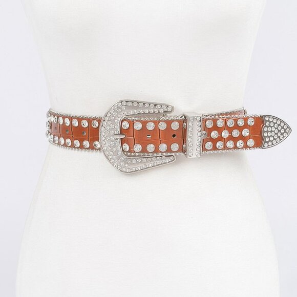 Multi Metal Stone Studded Belt - Picture 5 of 9